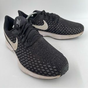 Nike Men’s Zoom Pegasus 35 Black Grey Low Top Running Shoes - Size 11